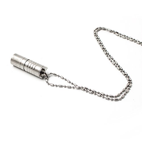 Wuben G339 Mini-Taschenlampe Leistungsstarke 130 Lumen Wasserdicht wiederaufladbar per USB zoombarer Spot 2 Modi XP-G2 LED Edelstahl versilbert - 4