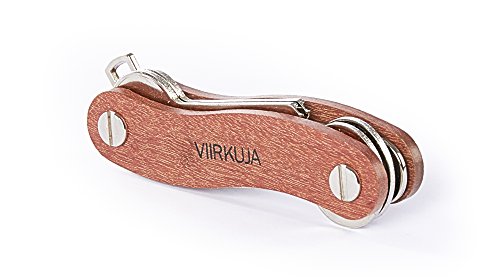 Holz Key Organizer | Inklusive Flaschenöffner | Selbstsichernde extra Lange Schrauben | Hochwertige Verpackung | Schlüssel Organizer von VIIRKUJA | Smart Wood Key Organizer