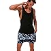 Produktbild TEELONG Hosen Herren Badehose Surf Sport Quick Dry Beach Shorts Bermudas Stämme Brett Hosen Jogginghose Trainingshose Trainingsanzüge Overalls Fleece-Hose(L, Blau)