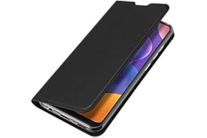 COPHONE Etui kompatybilne z Samsung Galaxy A31 czarne skórzane etui na telefon komórkowy z zamknięciem magnetycznym dla Galaxy A31