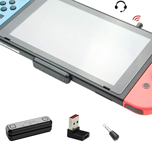 GuliKit Route Air Pro Bluetooth Adapter Audio Transmitter für Nintendo Switch/Switch Lite PS4 PC, USB-C Bluetooth Dongle mit aptX Low Latency kompatibel mit Bluetooth Kopfhörer AirPods Bose Sony