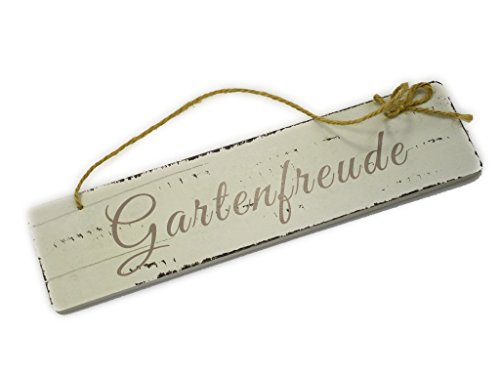 Garten Schild Gartenfreude 30x7,5x0,5cm Holz