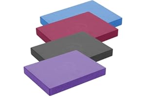 Fitness Mad Pilates Head Block, 25mm x 150mm x 205mm, Eco Friendly Yoga Block, High Density EVA Non Slip Block for Pilates, Yoga and Home Workouts