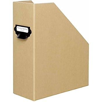 Porte-Revue Rössler Papier S.O.H.O. DIN A4 Stone - 11.5x26x31.5cm Avec Poignée Et Étiquette, Organiseur Bureau Élégant