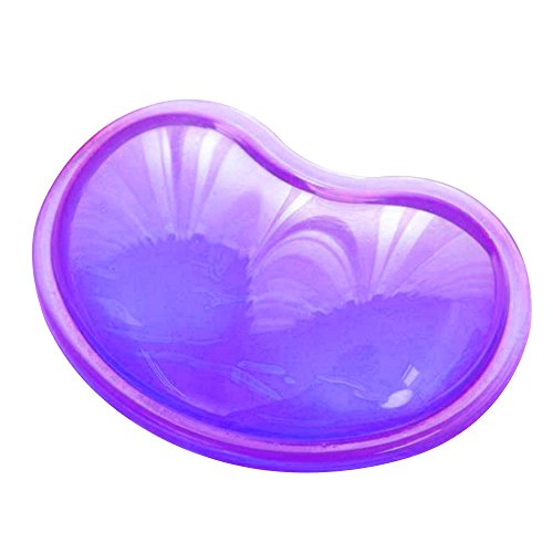 Preisvergleich Produktbild Weichen Silikon Maus Handgelenkauflage, Cuitan Kristall Gel Anti-Müdigkeit Handballenauflage Handauflage Handgelenkstütze Handgelenk Rest Unterstützung für Laptops, Notebooks, Computer Mäuse Pad - Lila