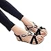 Produktbild Sandalen Damen,Sonnena Frauen Casual Damen-Sommer Sandalen Schuhe Peep-Toe Low Shoes Roman Sandalen Damen Flip Flops Sommer Sandalen Freizeit Badeschuhe Schuhe Mode Stilvoll Elegant Sandalette Strand (Sexy Schwarz, 42)
