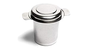 VAHDAM Classic Tea Setaccio e teiera in acciaio inossidabile approvato dalla FDA | MESH con LID | Pu&ograve; essere usato con una teiera, una tazza da t&egrave;, un t&egrave; sfuso | Colino da t&egrave; resistente