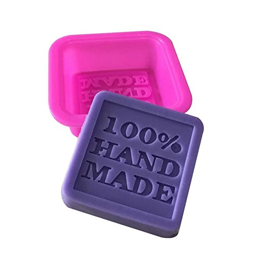 Schönes Leben* 16 Stück Seifenform Quadrat Rund Oval Rechteck Silikonform Kuchenform DIY Molds – 100% handgemachte Silikon (Zufällig Farbe) - 2