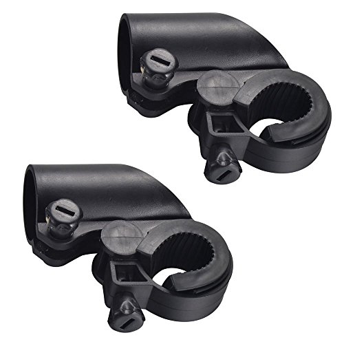 E-Goal Fahrrad Mini Lampe Set 500 Lumen Wasserdicht klein leicht Frontlich und Rücklicht (2pcs. Cree Q5 LED Scheinwerfer, 2 Hand Stab Taschenlampe Halter, Heck Rücklicht und 2 Rad Ventile als Geschenke) verstellbar Taschenlampe - 6