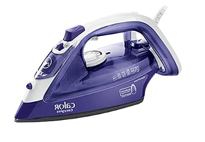 Calor FV3920C0 Fer Vapeur Easygliss - Technologie Durilium pour une Glisse Facile - Système Anti-Calcaire Intégré et Anti-Gouttes - Bleu