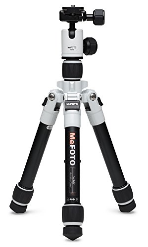 MeFOTO A0320Q00W Daytrip Ministativ mit Aluminiumbeine (Twistlock, 2 stufig) wei