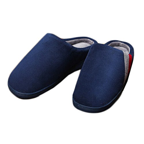 Cozy & Warm Indoor Plush House Slipper For Men, Navy