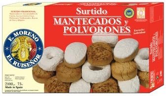 Mix of Polvorones and Mantecados traditional spanish sweet Emoreno 2,1 Kg