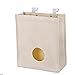Produktbild pengyu Praktische Küche Schrank Garbage Aufbewahrungstasche Müll Holder Organizer, Edelstahl, beige, 9.06x3.94x10.43"