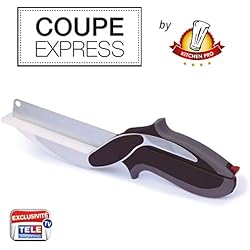 Kitchen Pro - Coupe Express 2en1 l'Original, l'ustensile de cuisine idéal pour couper, trancher et découper en un instant toute vos préparations.