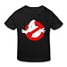 Toddler Kids Little Boy's Girl's Ghostbusters Logo Slimer T Shirts Black Age 5-6 Toddler