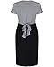 The Essential One - Short Sleeve Wrap Tie Nursing Dress - Grey - Medium - EOM158