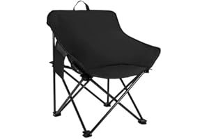 COLDCHILL Chaise de camping pliante, chaise de randonnée portable pour la pêche, la randonnée, le pique-nique, le camping, la plage, la pelouse, le concert, chaise de camping compacte ultra légère avec sac de