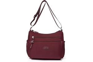 outer treasure Womens Large Crossbody Bag,Shoulder Bag with Wide Strap and Multipurpose Shoulder Nylon Crossbody Bags for Women