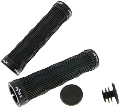 N8TIVE Double Lock-On grip GEO Set 130 MM Black