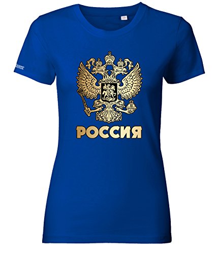 WM 2018 – POCCNR – Russia Russland – Royalblau – WOMEN T-SHIRT by Jayess Gr. S