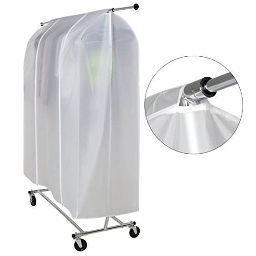 HLC 150 x 133 x 55 CM Anti-staub Abdeckung Abdeckhaube Staubschutz für Kleiderständer Kleiderstange mit Reißverschluss - 8