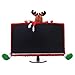 Produktbild Happy Event Santa Claus Schneemann Elch Weihnachten Dekorationen Computer Set TV Fernsehen Display Rahmen Abdeckung Staub Schutz Hause (C)