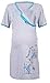 Happy Mama Women's Maternity Hospital Gown Nightie for Labour & Birth. 165p (Turquoise, UK 16)
