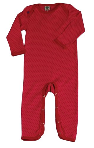 Smafolk Unisex Baby Long Sleeve Suit with Mini Apples Pink Size 56
