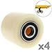 Produktbild PrimeMatik - Paletten Fixierer Rad für Hubwagen Nylon Rolle 80x60 mm 600 Kg 4-Pack