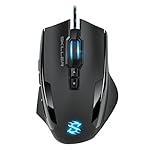 Sharkoon Skiller SGM1 Gaming Maus mit Makrotasten (10800 DPI, RGB-Beleuchtung, 12 Tasten, Weight-Tuning-System und Software) schwarz