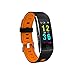 Produktbild LGF Helmet SMS Alarm Smart Armband Blutdruck Herzfrequenz Schlaf-Überwachung Fitness-Tracker Laufen Distanz Unternehmen Casual Männer und Frauen Universal Armband,Orange