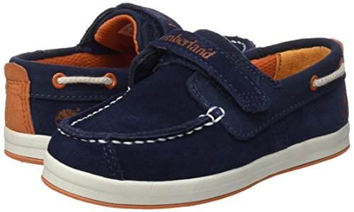 Timberland Unisex Baby Dover Bay H&l Boatblack Iris Suede with Orange-ca1584 Lauflernschuhe - 5