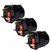 Produktbild iVoler [3 Stück] Reisestecker Schutzkontakt Adapter UK GB England Travel Plug EU De Schuko 2-Pin auf UK 3-Pin Stecker Reise Steckdosenadapter Stromadapter - Schwarz