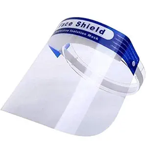 FACESHIELD PACK OF 4 PCS Reusable Safety Face Shield Anti-fog Protective Face Shield Universal Transparent Full Face Protection Visor Anti-Spitting Splash Facial Cover for Men & Women