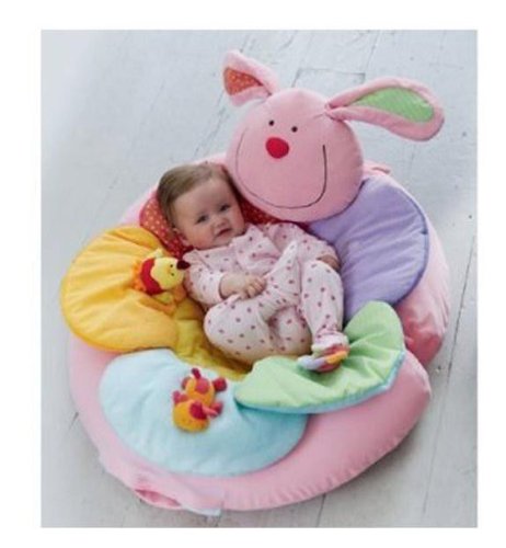 Blossom Farm ELC Blue Donkey Sit Me Up Cosy Inflatable Ring Comfortable Cush