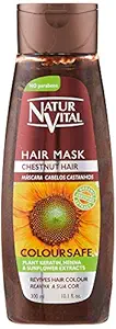 Colouring Hair Mask - Repairs and Colours - 300 Ml / Natural & Organic. (Chestnut Hair) by Natur Vital