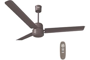 Havells REO BLDC 1200MM 5 Star Rated Ceiling Fan| Air Flow: 220 CMM| Speed: 350 RPM|Watt: 33W| Reverse Rotation Mode| Timer Setting| 2 Year Door Step Warranty By Manufacturer (Unnovate, Cocoa Brown)