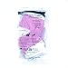 Makhry 2 Pairs Moisturising Silicone Gel Heel Socks for Dry Hard Cracked Skin Moisturizing Open Toe Comfy Recovery Socks Women Size 4.5-7.5 (M, Pink)