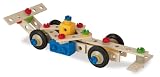 HEROS 100039038 – Constructor, Kran 170-teilig – Holz-Konstruktions-Set – 7 verschiedene Modelvarianten baubar – Made in Germany - 8