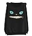 OYMMENEY Womens Cat Face Sweatshirt Zipper Mouth Jumper Pullover Sweater Top