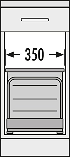 Hailo Abfallsammler Auszug TB Bottom-Mount 2fach Abfallsammler mit 2 Deckel und Müllbeutel für 40 cm Unterschrank (TB Slide 40.2/48) - 5