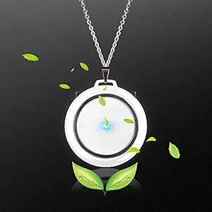 Sanyipace air purifier necklace portable air purifier personal air purifier around the neck ionizer air purifier ozone mini air purifier (White?