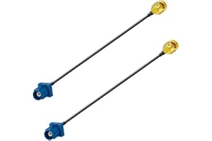 Vecys GPS Antenna Cable Fakra C to SMA Male Antenna Extension Cable RG174 15CM 5.9 Inch for Car GPS Antenna Navigation System DVR GPS Tracking Module