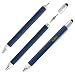 Produktbild Zspeed 6 in 1 Stylus Pen - Kugelschreiber, Lineal, Wasserwaage, Flachkopf und Kreuzschlitz-Schraubendreher, Stylus Stift Eingabestift für Kapazitiver Touchscreen-Eingabegeräte(Blau)