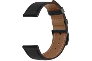 ARMODD Squarz 9 Pro - Cinturino per smartwatch, 20 mm, in pelle, colore: Nero