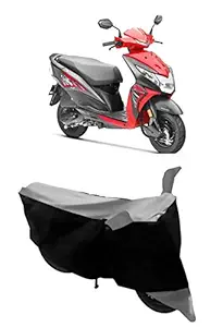HEMSKAR Water Resistant & UV Protection Motorcycle Cover Made for Honda Dio Two Wheeler (Grey)