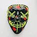 Produktbild MINGH Neue leuchtende Linie Halloween Maske Fluoreszierende Tanzstrahlmaske Horror Horror LED Leuchtmaske