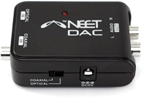 Neet&reg; DAC - Digital to Analogue Stereo Audio Converter - SPDIF - TOSlink / Coaxial to Stereo Left/Right RCA