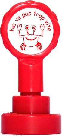 Blade Rubber Tampons auto-encreurs pour enseignants "Ne va pas trop vite" BR056CM